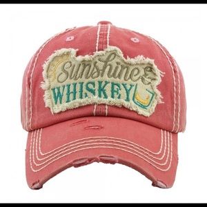 KBETHOS ‘sunshine and whiskey’vintage baseball cap